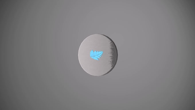 create a coin drop logo animation