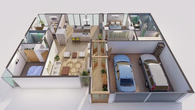 create professional 3d floor plans for homes and apartments