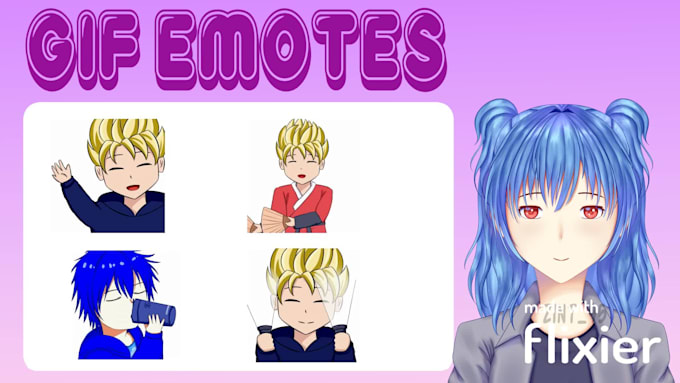 create animated sfw twitch emotes