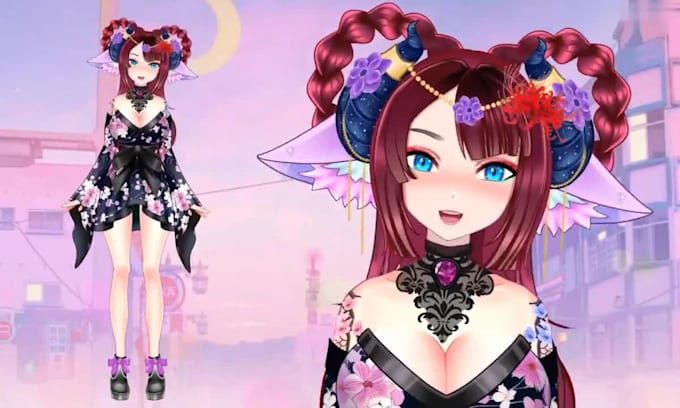 draw nsfw vtuber model, live 2d vtuber model, 2d vtuber model, live 2d rigging