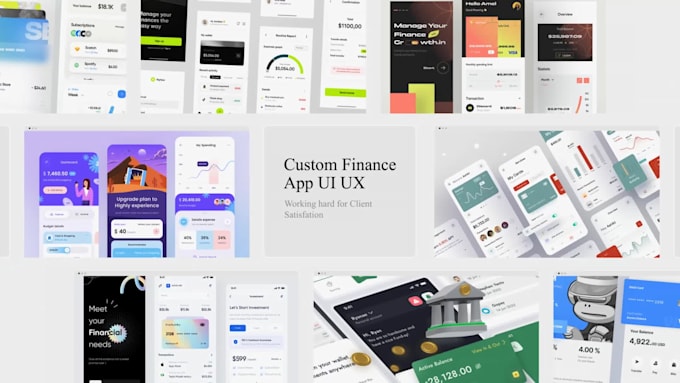 do creative finance app UI UX design