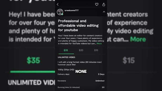 expertly edit your video at an affordable rate