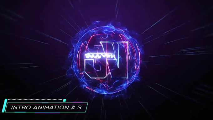 create custom 3d glossy logo intro animation
