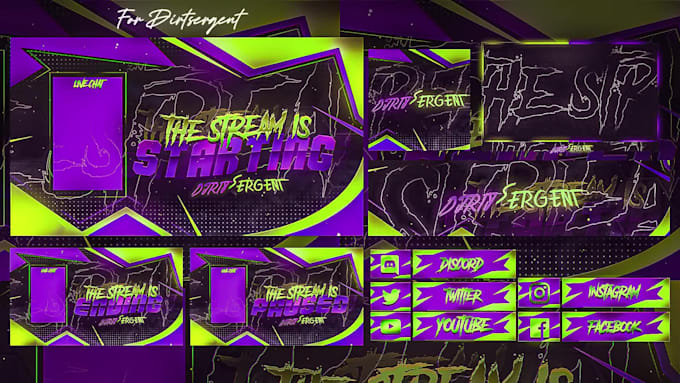 create professional stream packages and twitch overlays
