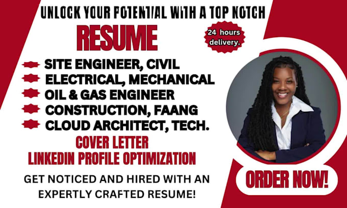 write mechanical, civil, electrical, construction, and tech engineering resume