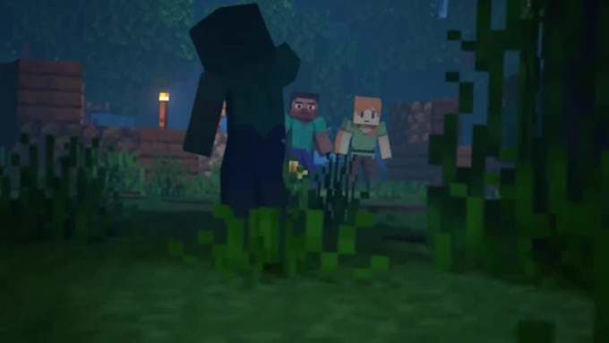 Do custom 3d minecraft animation for youtube 3d minecraft pixel art ...