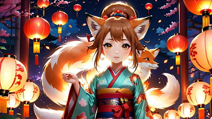 create stunning ai generated anime artand wallpapers