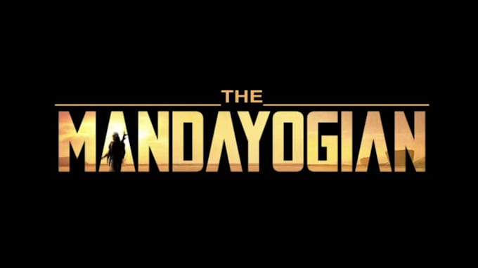 make a mandalorian animated title for you