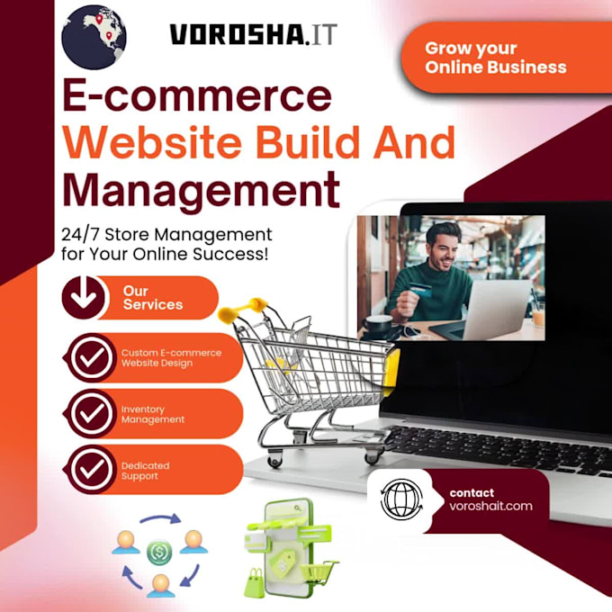 develop a professional ecommerce website