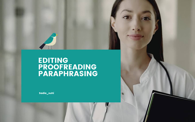 proofread and copy edit your document