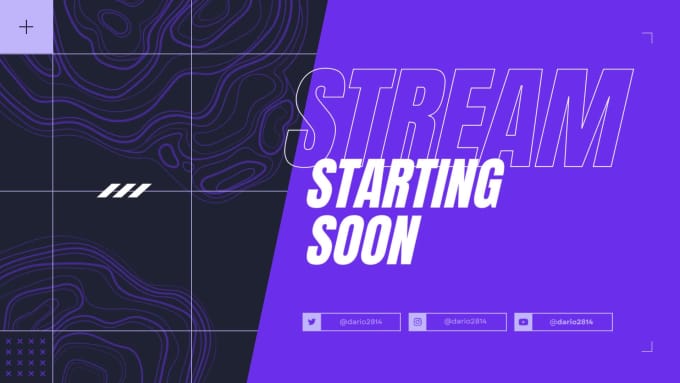 Design the twitch starting soon banner for your stream by Dario2814 ...