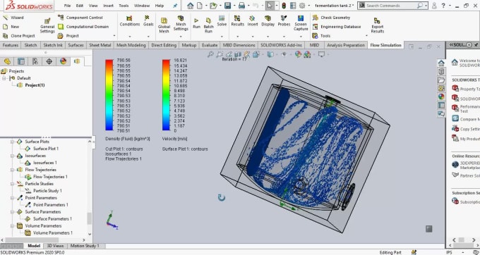 Do flow simulation cfd with ansys fluet and solid works by ...