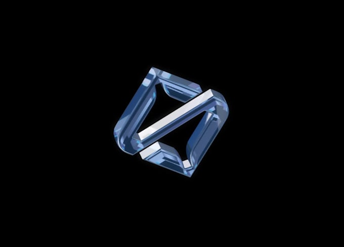design 3d logo for a website using spline