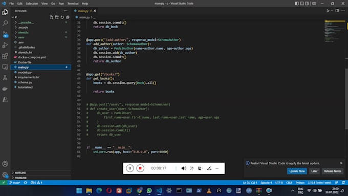 Create apis for you using python by Bilalkaraaslan | Fiverr