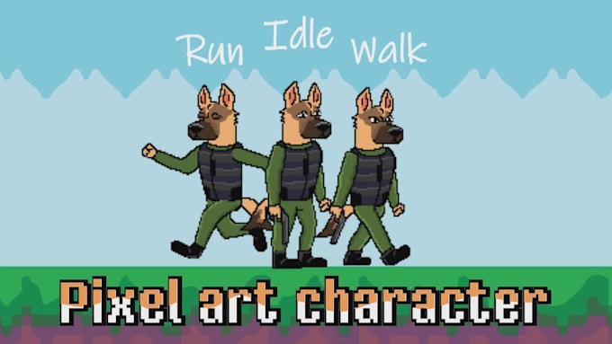 design characters for game and sprites animations