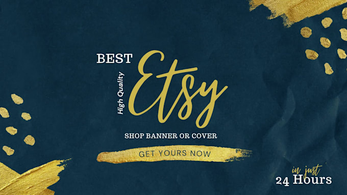 design eye catching etsy banner or cover in 24 hours
