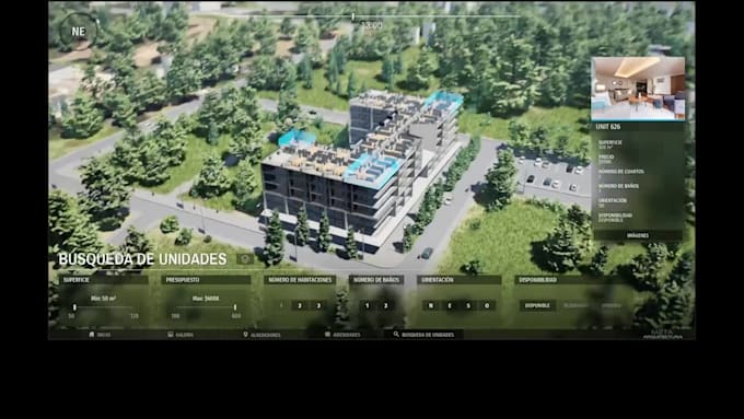 Do an interactive 3d map of your building by Arthurmolion | Fiverr