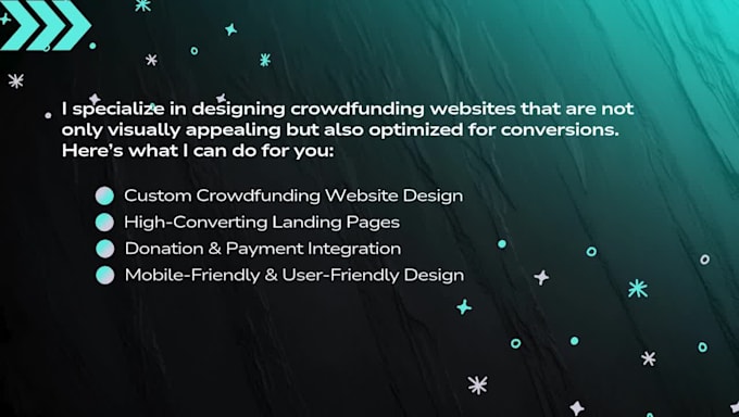 design a crowdfunding, nonprofit, websites