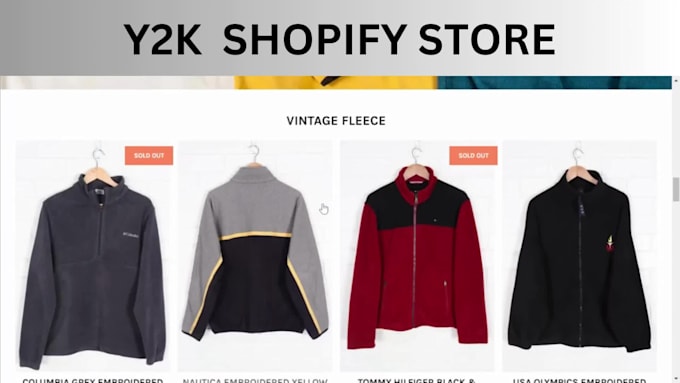 design y2k shopify website y2k shopify store y2k streetwear website store