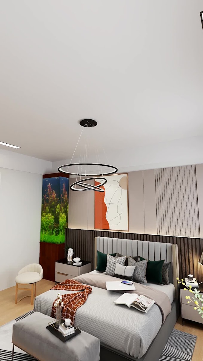 do 2d to 3d modali will interior design and render your room
