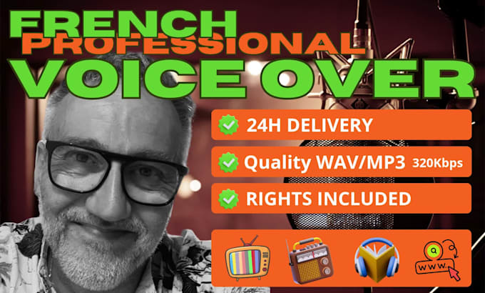 record a french male voice over