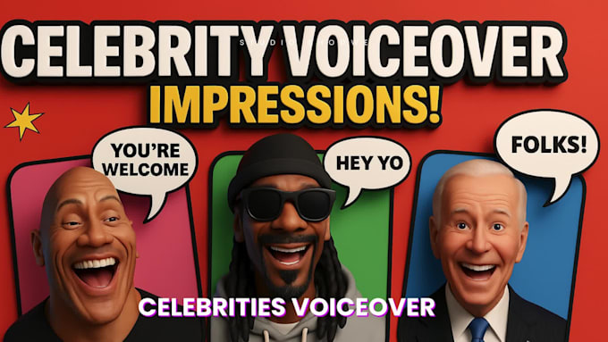 do all celebrities voiceover