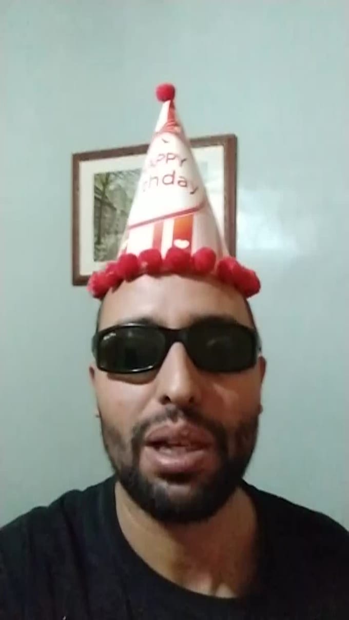wish happy birthday with crazy dance
