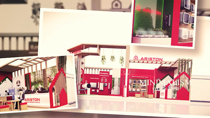 design 3d exhibition booth, event stage, or gate in high quality