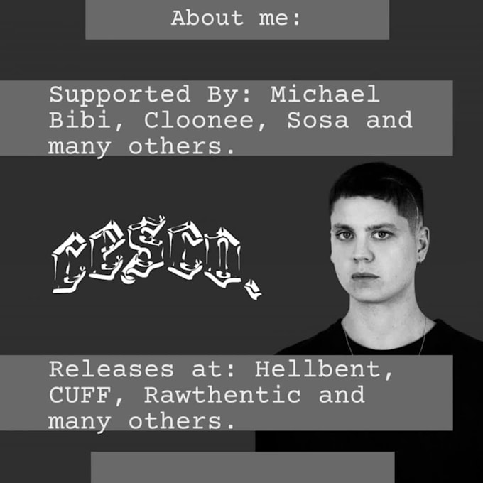 Produce high level tech house and minimal deep tech songs for you by