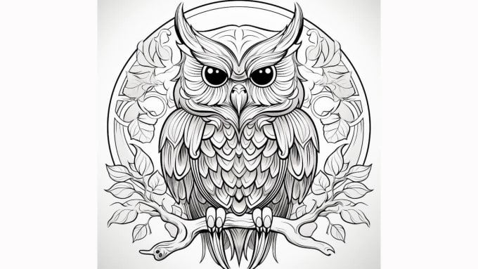 Create for you beautiful colouring pages of any theme and style by ...
