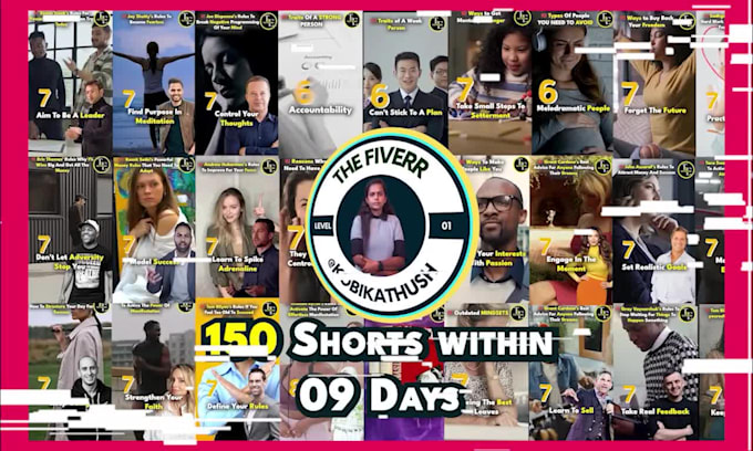 make motivational 200 short videos with subtitles