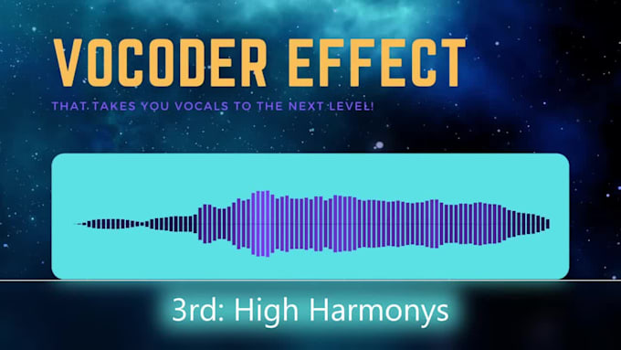 add a vocoder of your choice to your voice