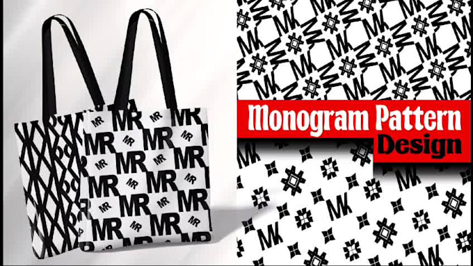 design a seamless monogram pattern for your brand