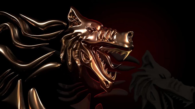 create a 3d logo animation