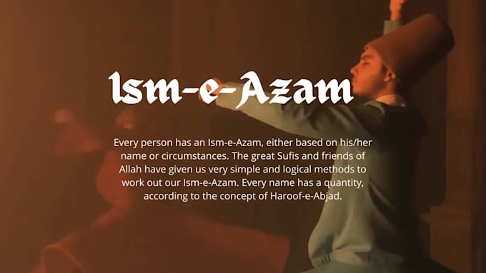 calculate and tell you, your ism e azam