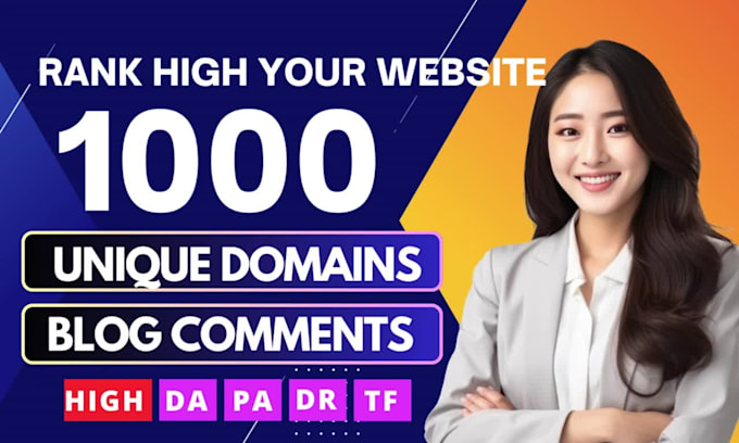 make 1000 unique domains dofollow blog comments backlinks