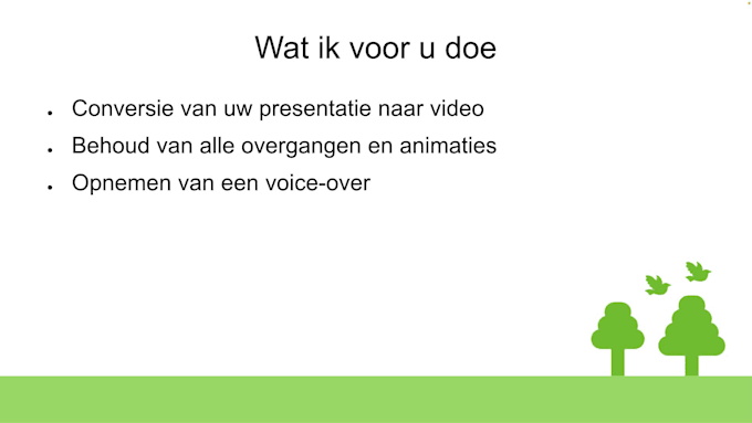 make a video with voiceover from your presentation