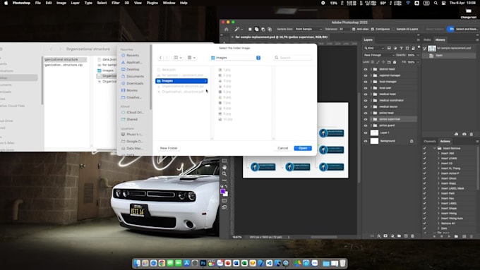 get data from a json or CSV file that works on photoshop
