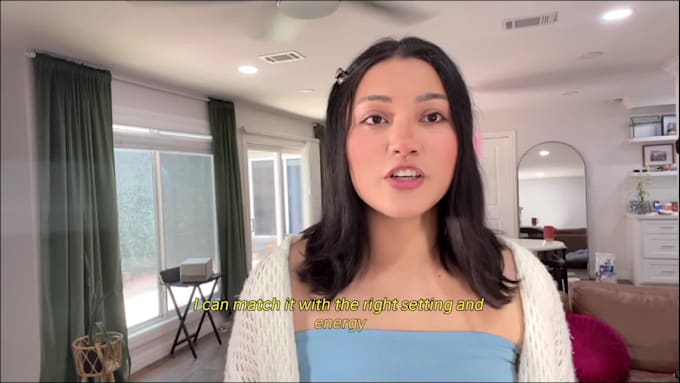 create female content creator ugc video for isntagram, tik tok and facebook ads