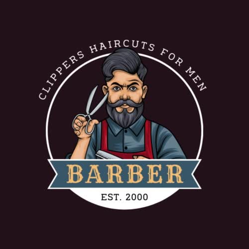 create a professional barber shop logo