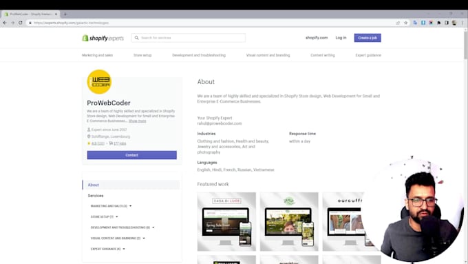 set up everything from scratch for you in shopify