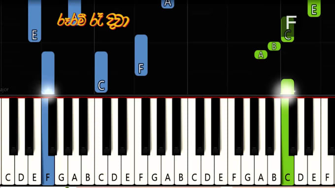 make a custom piano tutorial video for any song