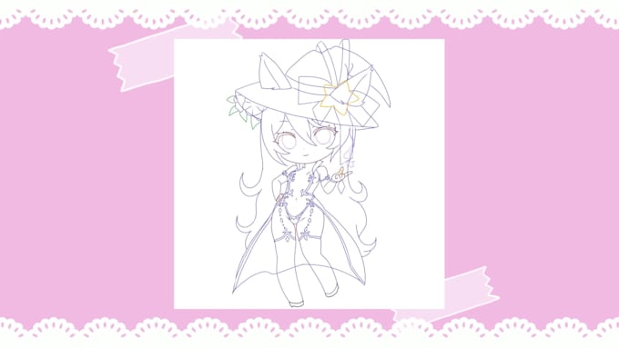 draw chibi art for your character and animate it