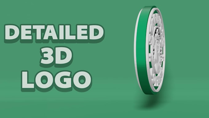 animate your 3d logo, in a 360 loop