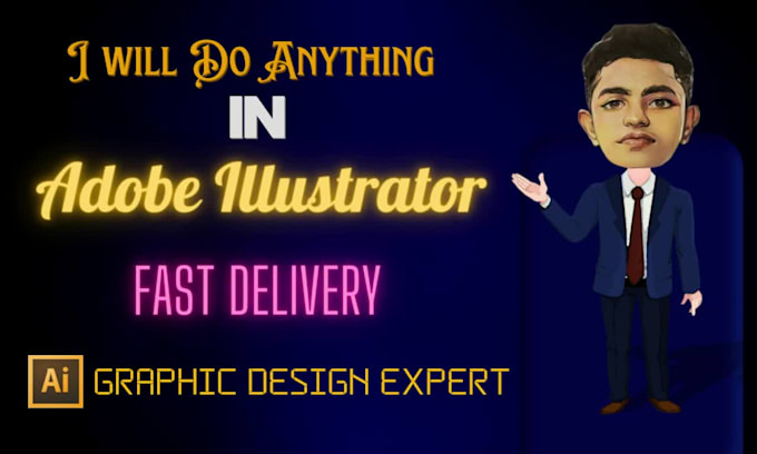 tackle any graphic design projects using illustrator