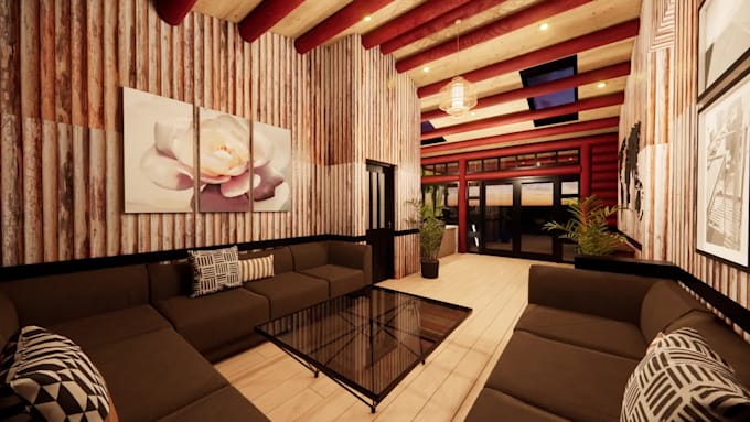 do a floor plan 3d model and realistic interior renders of your interior space