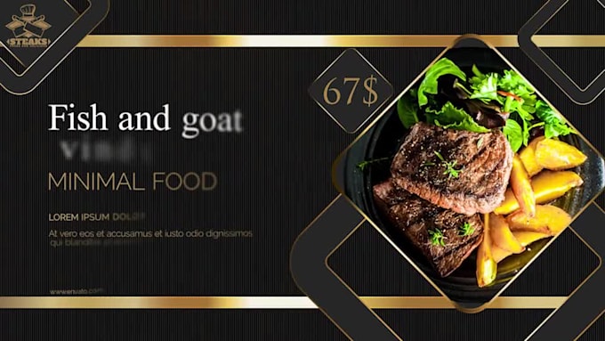 create luxury restaurant food promo,menu, video ads for your business