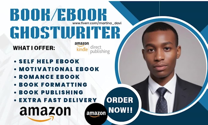 ghostwrite self help book as ebook writer book writer amazon KDP book formatting