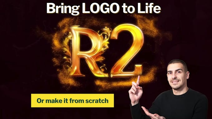 do an animated logo intro video with mesmerizing particle dust effect