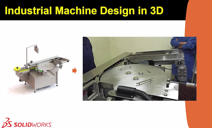 design your industrial machine or automation equipment in solidworks